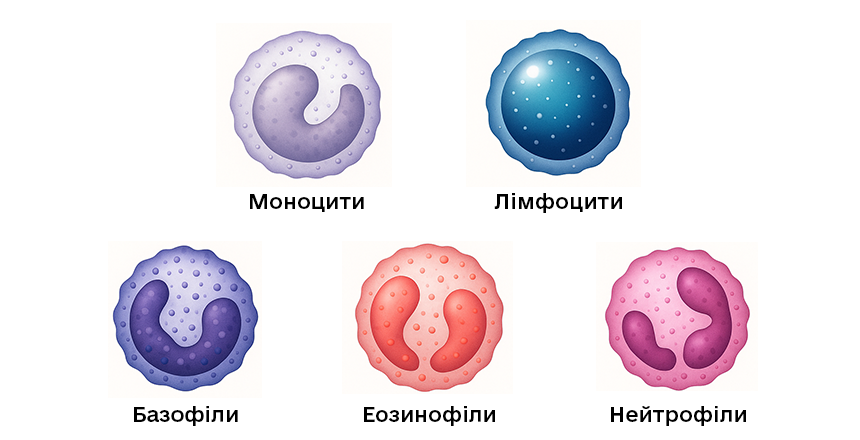 види лейкоцитів